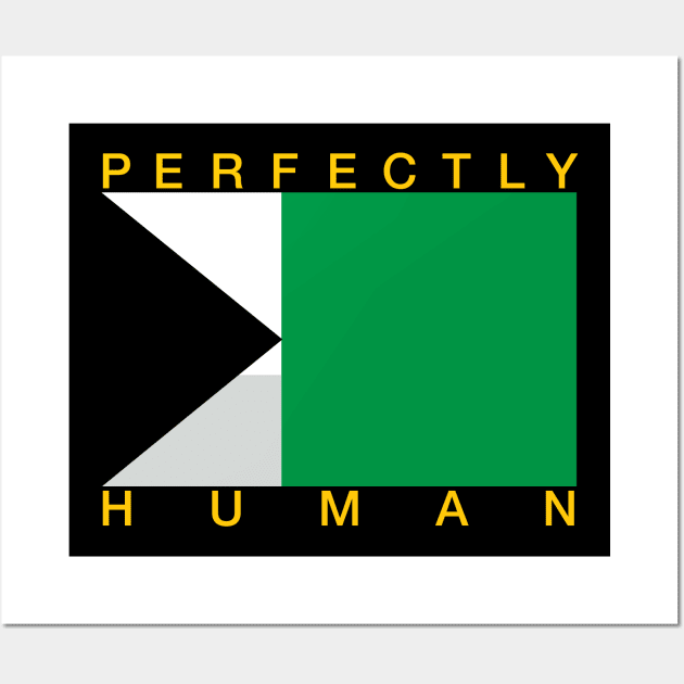 Perfectly Human - Demiromantic Pride Flag Wall Art by OutPsyder